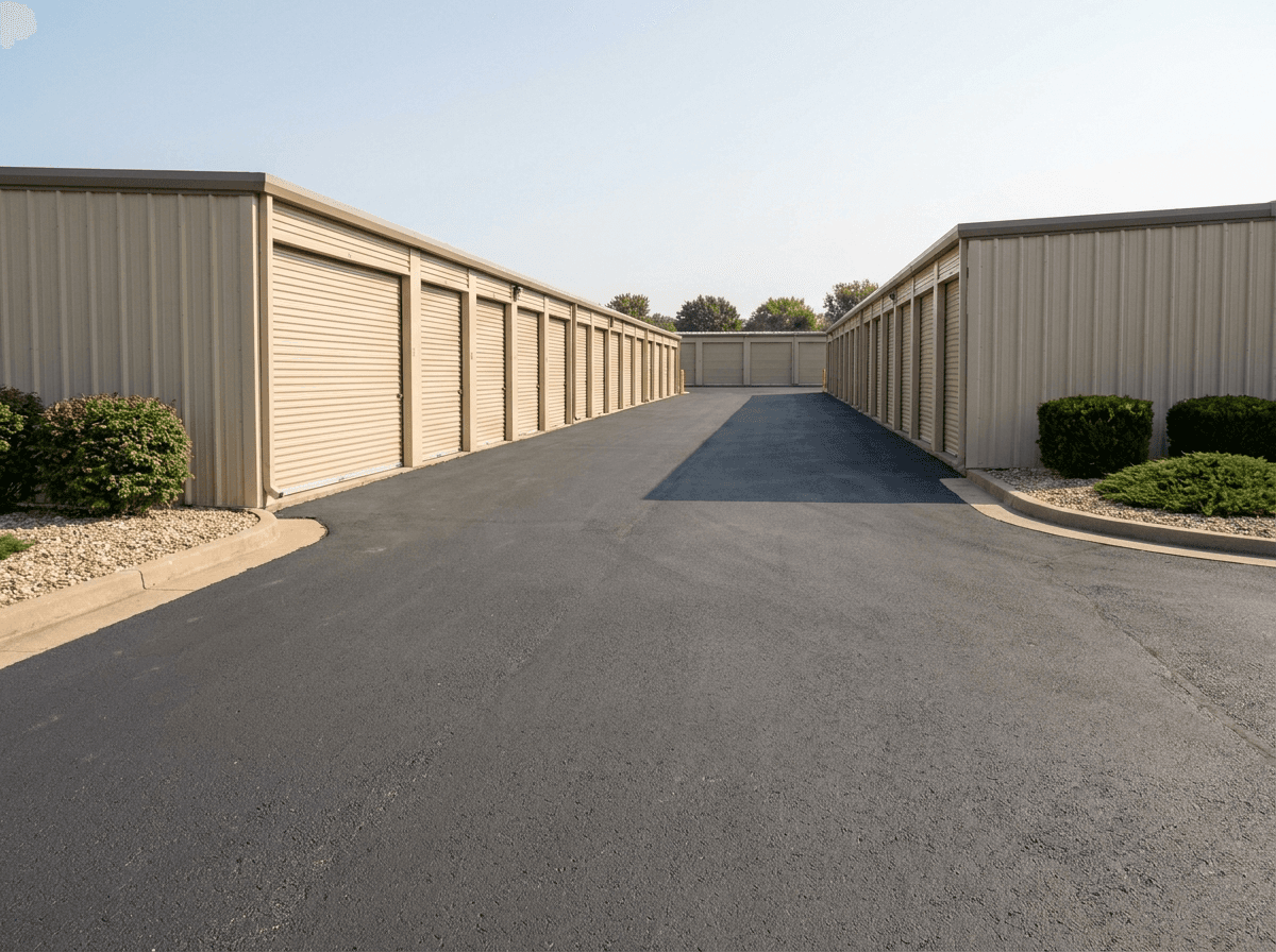 Clean and well-maintained self-storage facility
